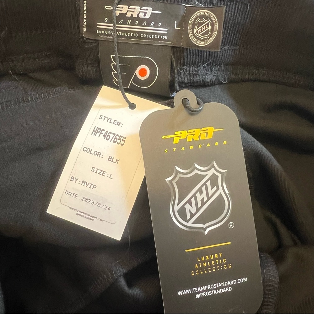 Pro Standard Luxury Athletic Collection Philadelphia Flyers Sweatpants NEW Sz L - Picture 10 of 13